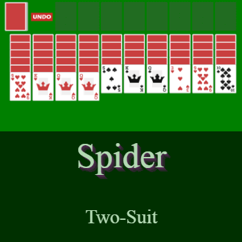 2 suit spider solitaire game