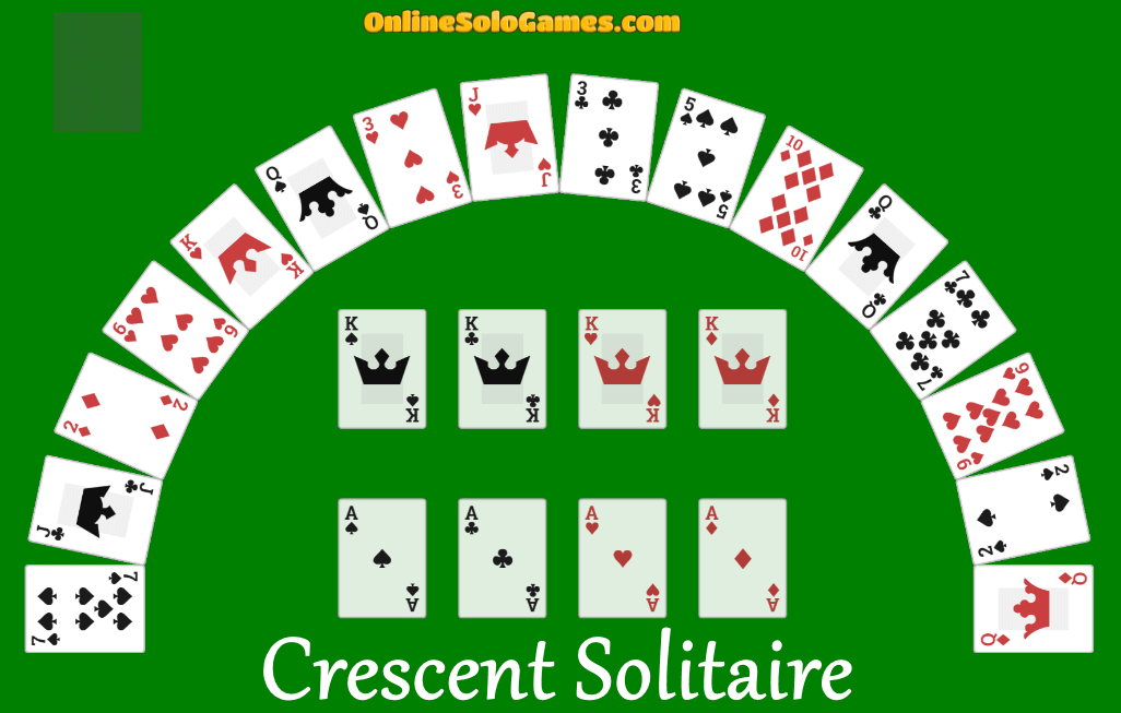 Crescent Solitaire Card Video Game: Play Free Online Crescent Solitaire  Card Game - No App Download Required!