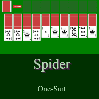 Play Spider Solitaire (One-Suit) Card Game Online
