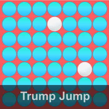 Play Trump Jump Peg Solitaire Puzzle Game